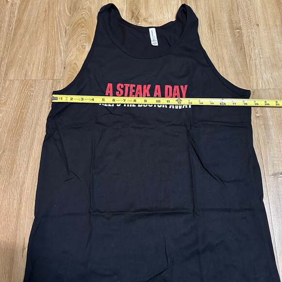 A Steak A Day Keeps The Doctor Away Tank Top - Picture 3 of 4